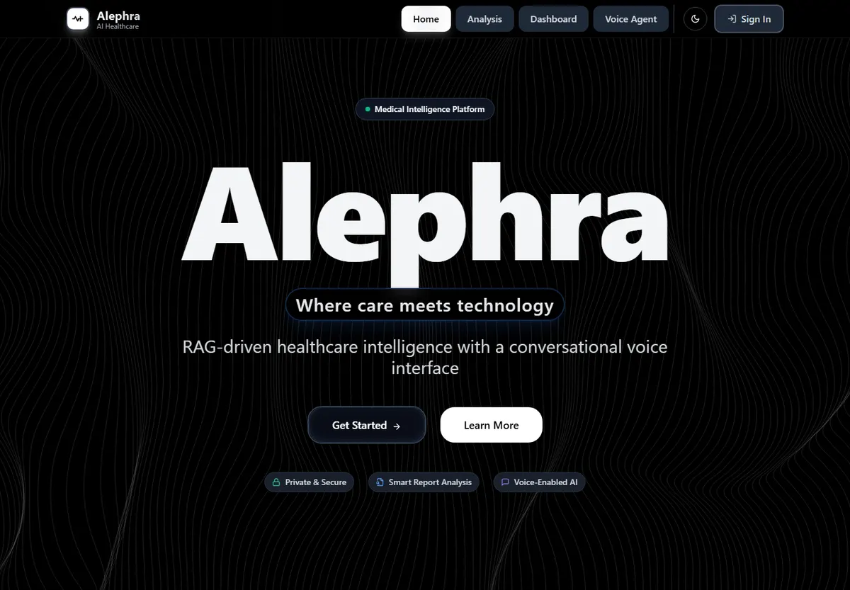 Alephra website